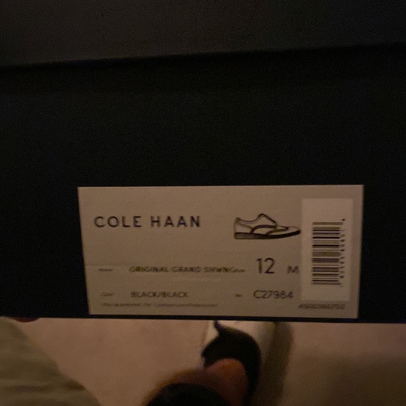 Pair of Cole Hanns Grand.OS casual color Black brand new with the box size 12 - Picture 7 of 8